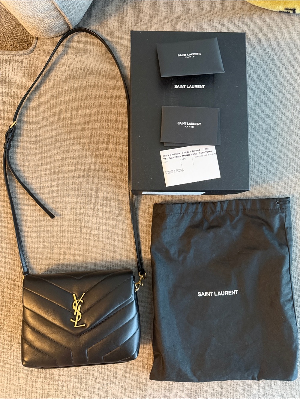 Saint Laurent Lou Lou Toy mini bag Leather Quilted Crossbody
